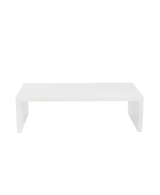 Minimalist Wood Sled Coffee Table – Contemporary Look