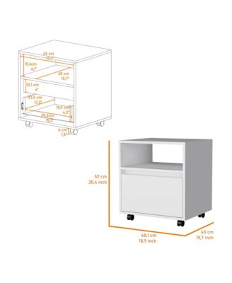 Tech-Integrated 1-Drawer Nightstand for Modern Homes