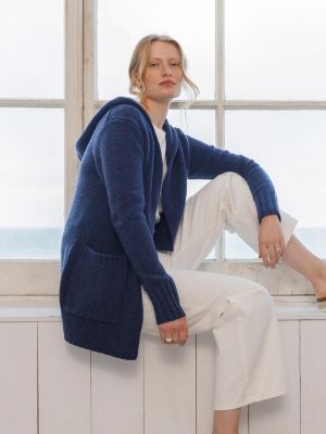 Women's Flecked Hooded Coatigan