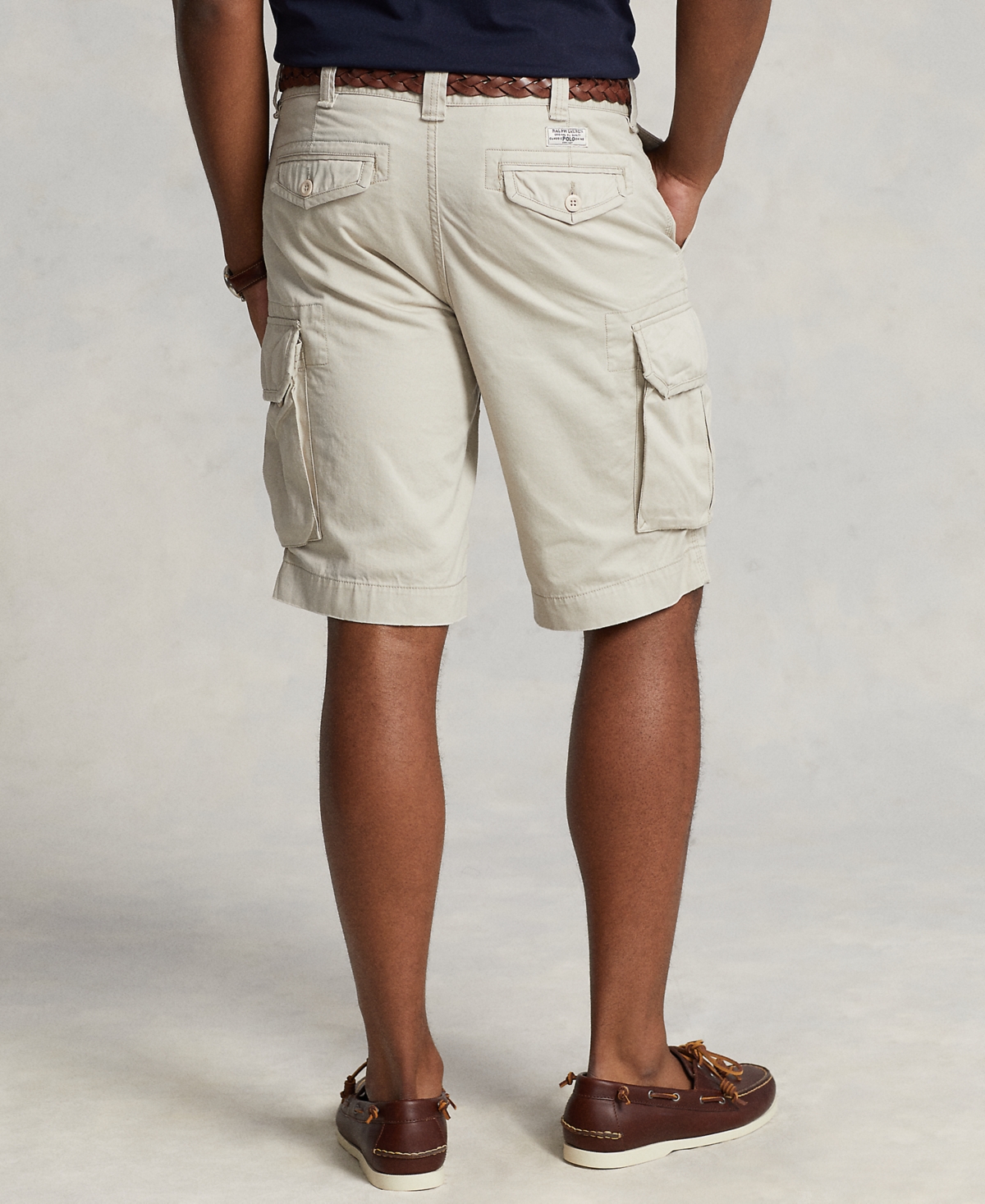 Shop Polo Ralph Lauren Men's Big & Tall Gellar Classic-fit Twill Cargo Shorts In Classic Stone