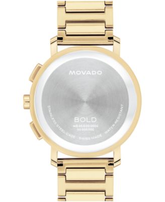 Men's Bold Evolution 2.0 Swiss Quartz Chrono Ionic Plated Light Gold Steel Watch, 42mm