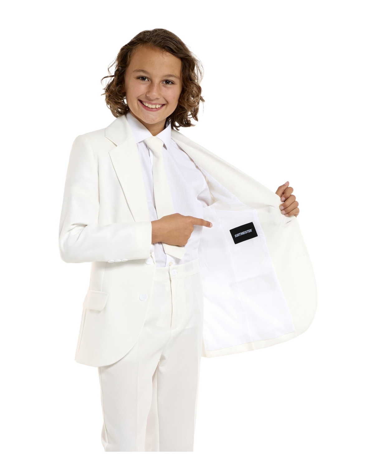 Opposuits Suitmeister Little And Big Boys Eye Catching Suit In White