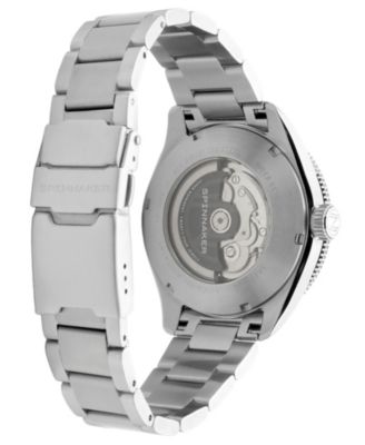 Men's Croft 42 Skeleton Automatic Solid Stainless Steel Bracelet Watch, 42mm