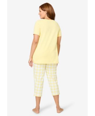 Plus Size Only Necessities Capri Pajamas