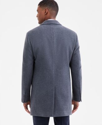 Men's Prosper Wool-Blend Slim Fit Overcoat