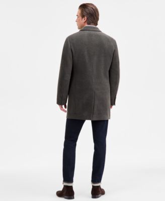 Men's Prosper Wool-Blend Slim Fit Overcoat