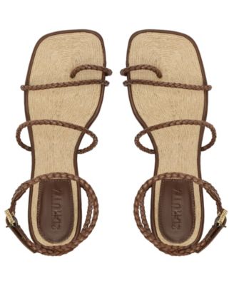 Women's Kaya Straw Mid Stiletto Heel Sandals