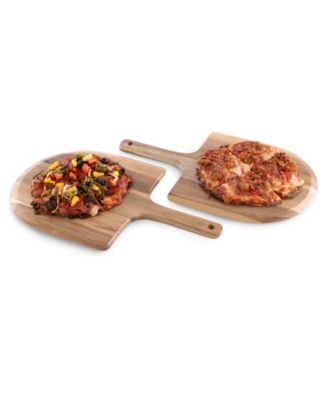 Acacia Personal Pizza Peel Paddle Serving Board, Set of 2