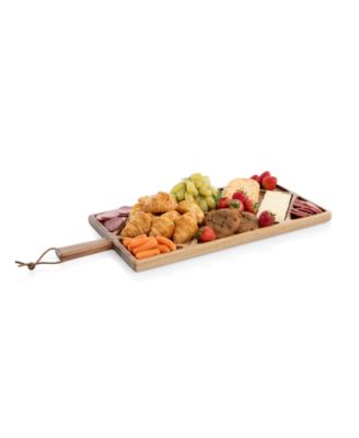 Acacia Grazing Charcuterie Sectioned Paddle Serving Board