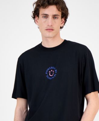 Мужская хлопковая футболка Hugo Boss с графическим логотипом Napoka