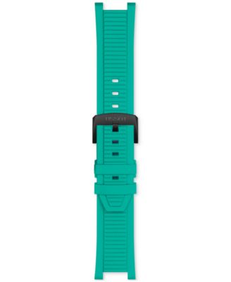 Men's Swiss Chronograph T-Race Green Silicone Strap Watch 45mm 