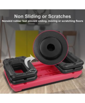 Streamdale Red Adjustable Aerobic Stepper with Risers