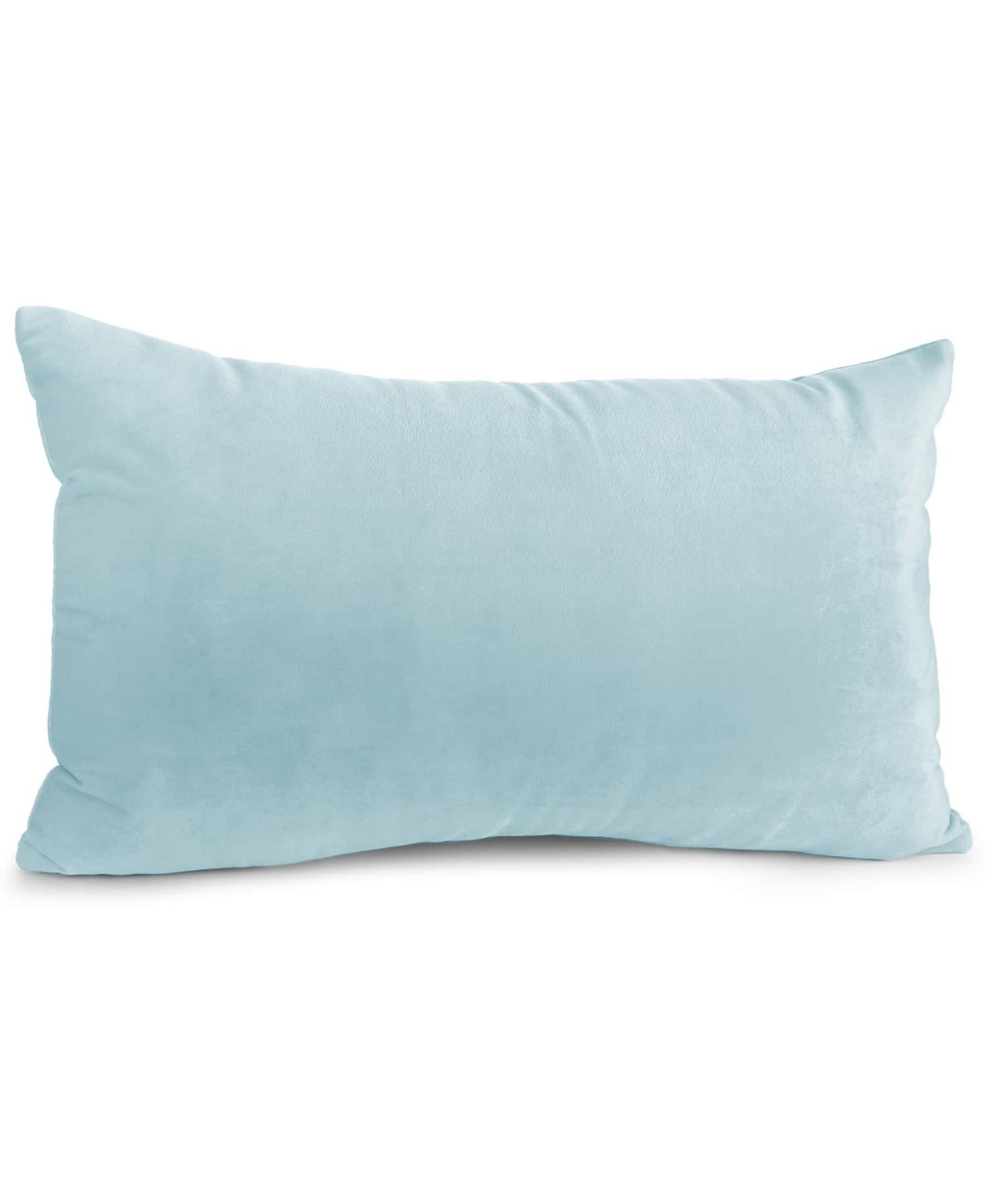 Nestl Elegant 2-pack Velvet Decorative Throw Pillows With Removeable Covers, 12" X 20" In Aqua Light Blue