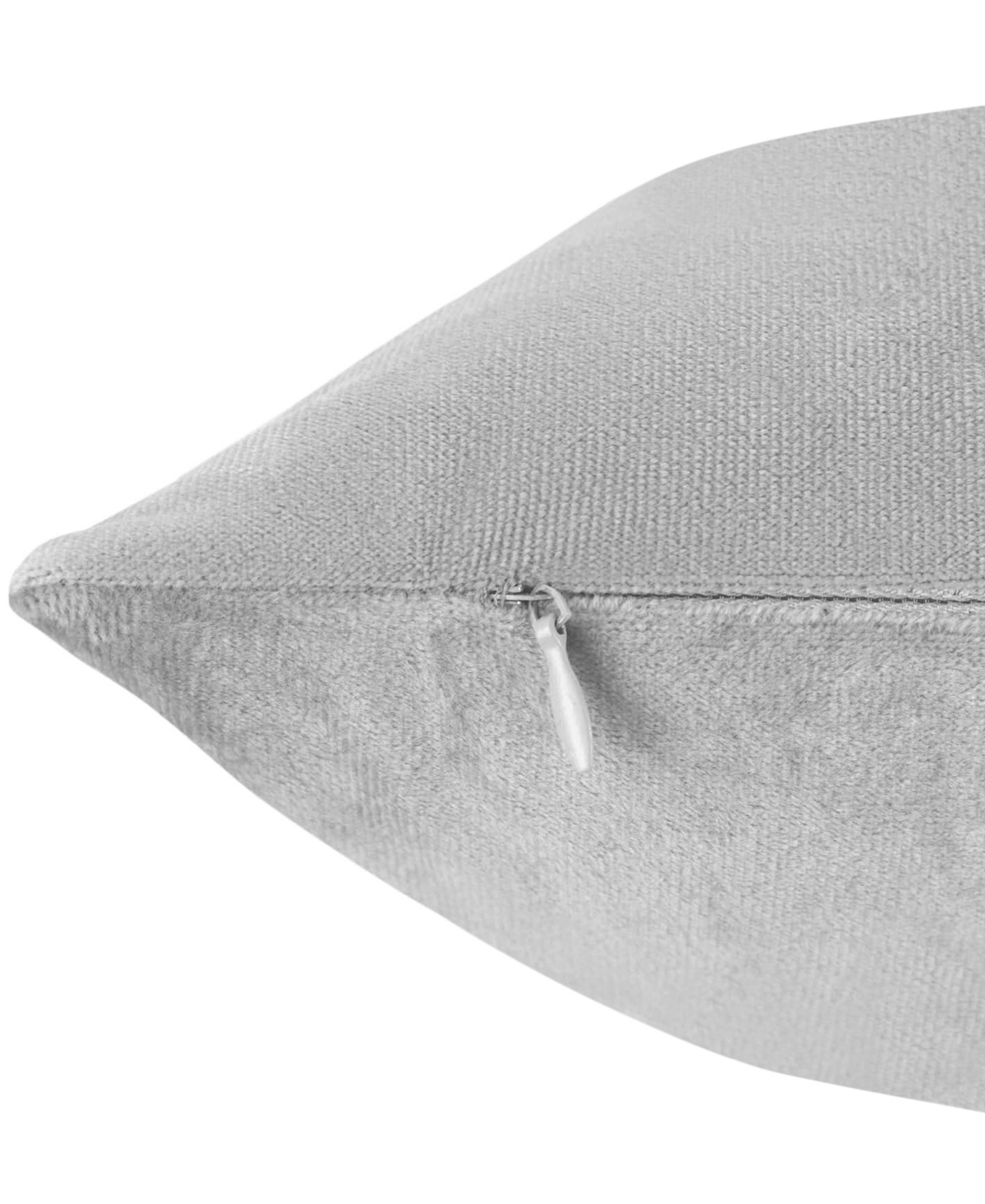 Nestl Elegant 2-pack Velvet Decorative Throw Pillows With Removeable Covers, 12" X 20" In Dark Gray