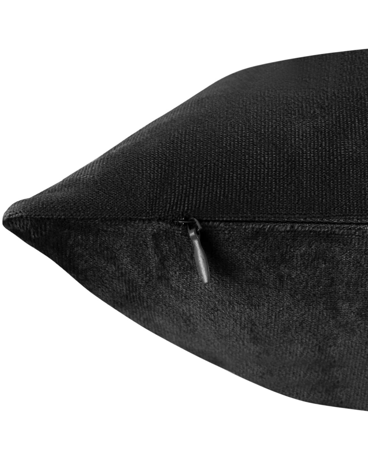 Nestl Elegant Velvet Removeable Cover 2-pack Decorative Pillows, 18" X 18" In Black