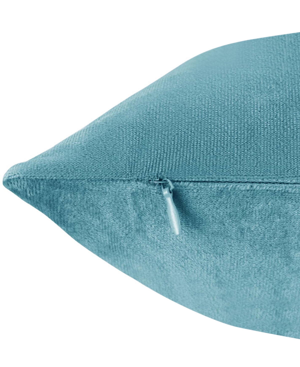 Nestl Elegant 2-pack Velvet Decorative Throw Pillows With Removeable Covers, 24" X 24" In Beach Blue