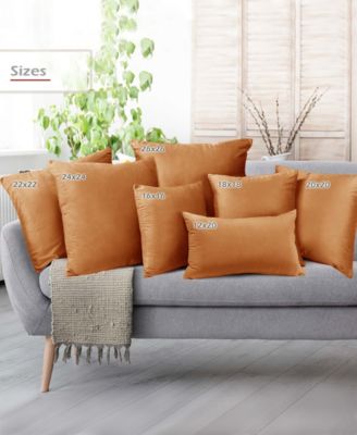 Elegant Velvet Removeable Cover 2-Pack Decorative Pillows, 26" x 26"