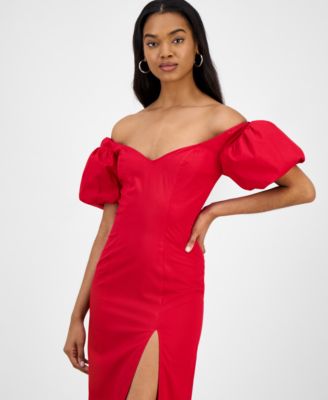 Женское платье миди с открытыми плечами Gabriela от Cindy Castro New York для женщин