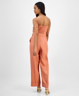 Женский льняной комбинезон Bianca без бретелек от Cindy Castro New York из Нью-Йорка