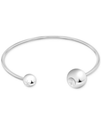 Stainless Steel Sculptural Bubbles Cuff Bracelet
