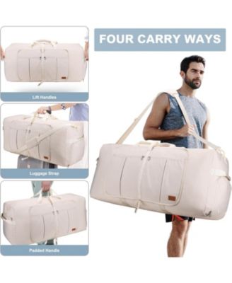 100L Travel Duffle Bag for Men, Urtala 32” Large Duffle Bag for Traveling with Shoe Compartment, Foldable Travel Duffel Bag Weekender Bag Gym Bag for Men Women Water & Tear Resistant