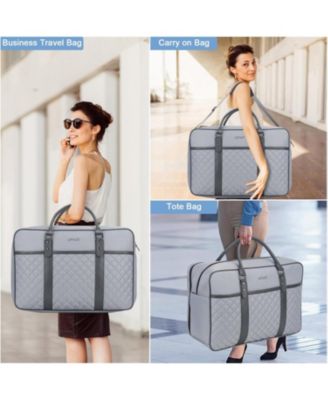 Travel Duffle Bag for Men, Weekender Bag for Women with Toiletry Bag, Carry On Overnight Bag with 17.3 inch Laptop Compartment (Black)