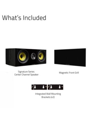 Signature HiFi 2-Way Center Channel Speaker for Home Theater Surround Sound System