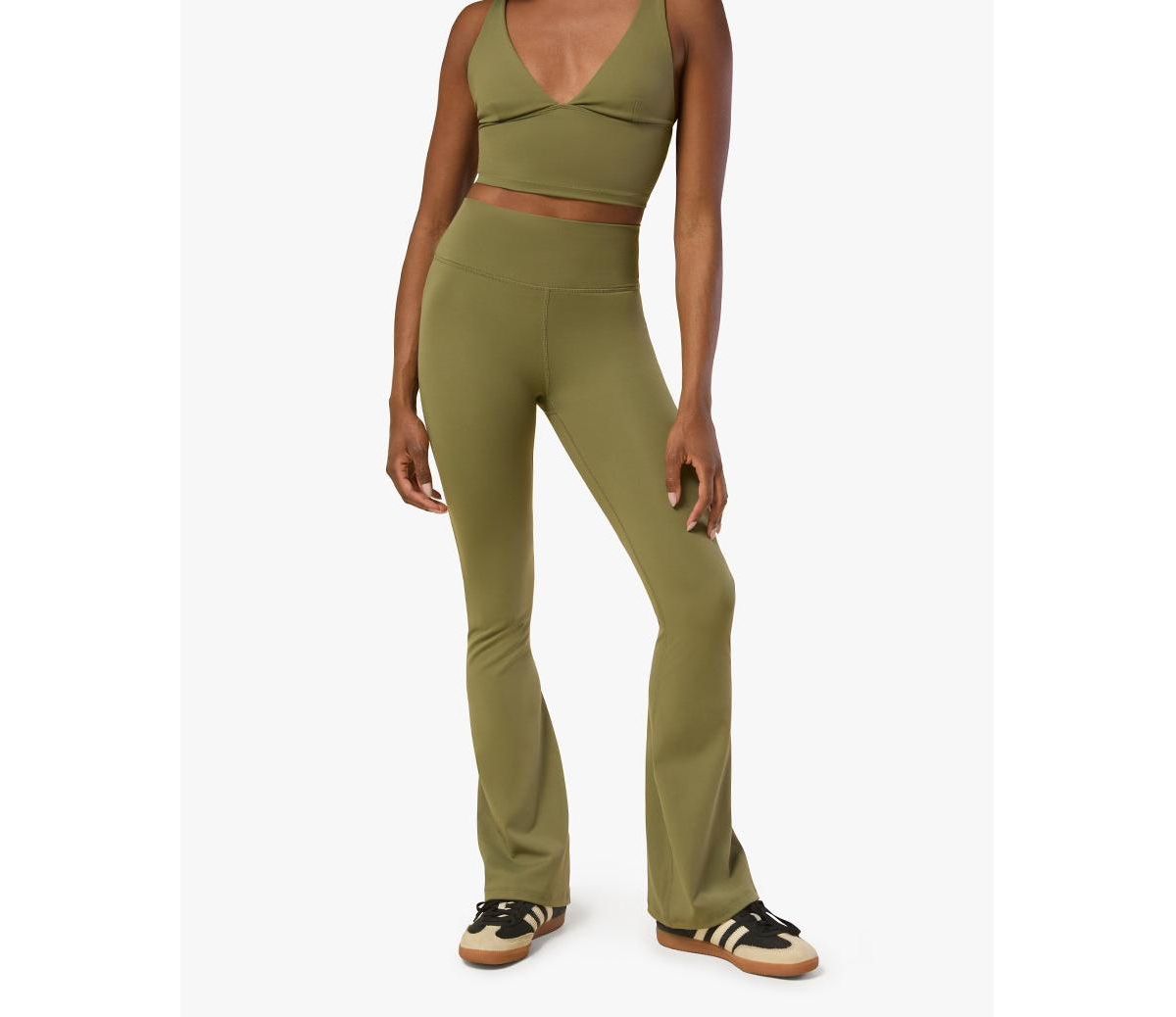 Women's Bootcut Leggings - Olive