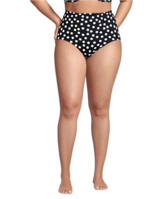 Plus Size Sculpting Suit High Waisted Bikini Bottoms