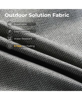 13 Piece Outdoor Patio Furniture Sets with Fire Pit Table,All Weather Wicker Sectional Sofa with Extra Deep Patio Swivel Chairs and Solar Powered Coffee Table for Porch,Garden,Backyard