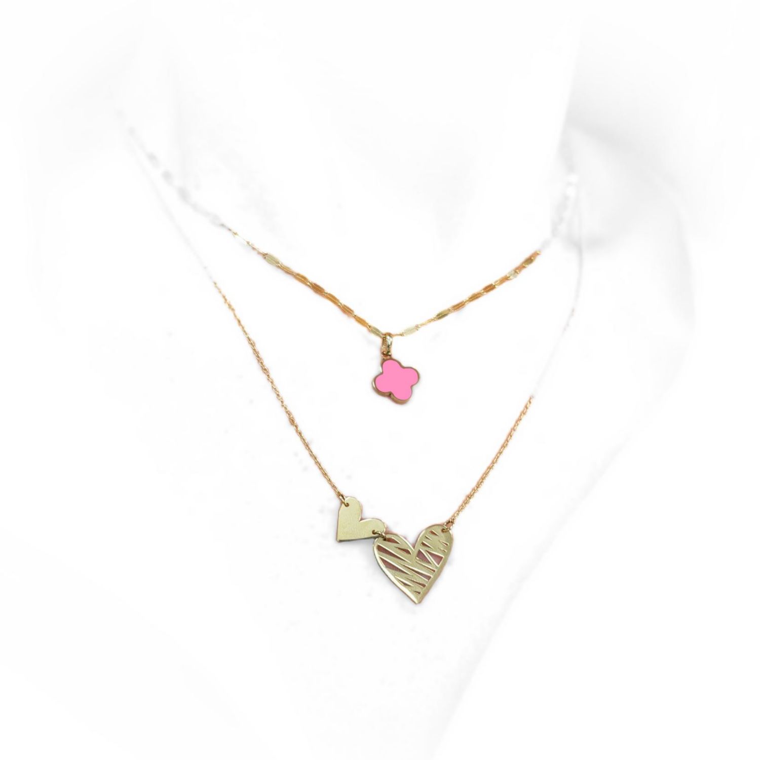 Bubblegum Clover Charm 14 millimeters