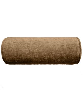 Delmonico Chenille Lumbar Neck Roll Decorative Pillow, 7"x18"