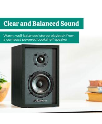 Berkeley 2.0 Stereo Powered Bookshelf Speakers with Built-in Amplifier, 3" Drivers, Bluetooth 5, RCA/Aux
