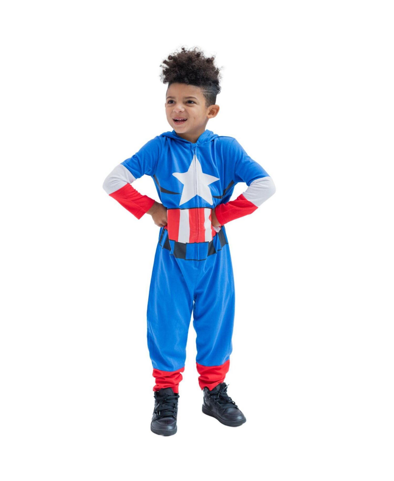 Baby Boys Captain (0M-24M) America Iron Man Zip Up Cosplay Coverall