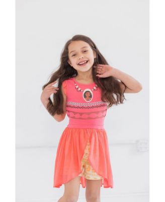 Disney Moana Girls Romper With Skirt Overlay Toddler |Child