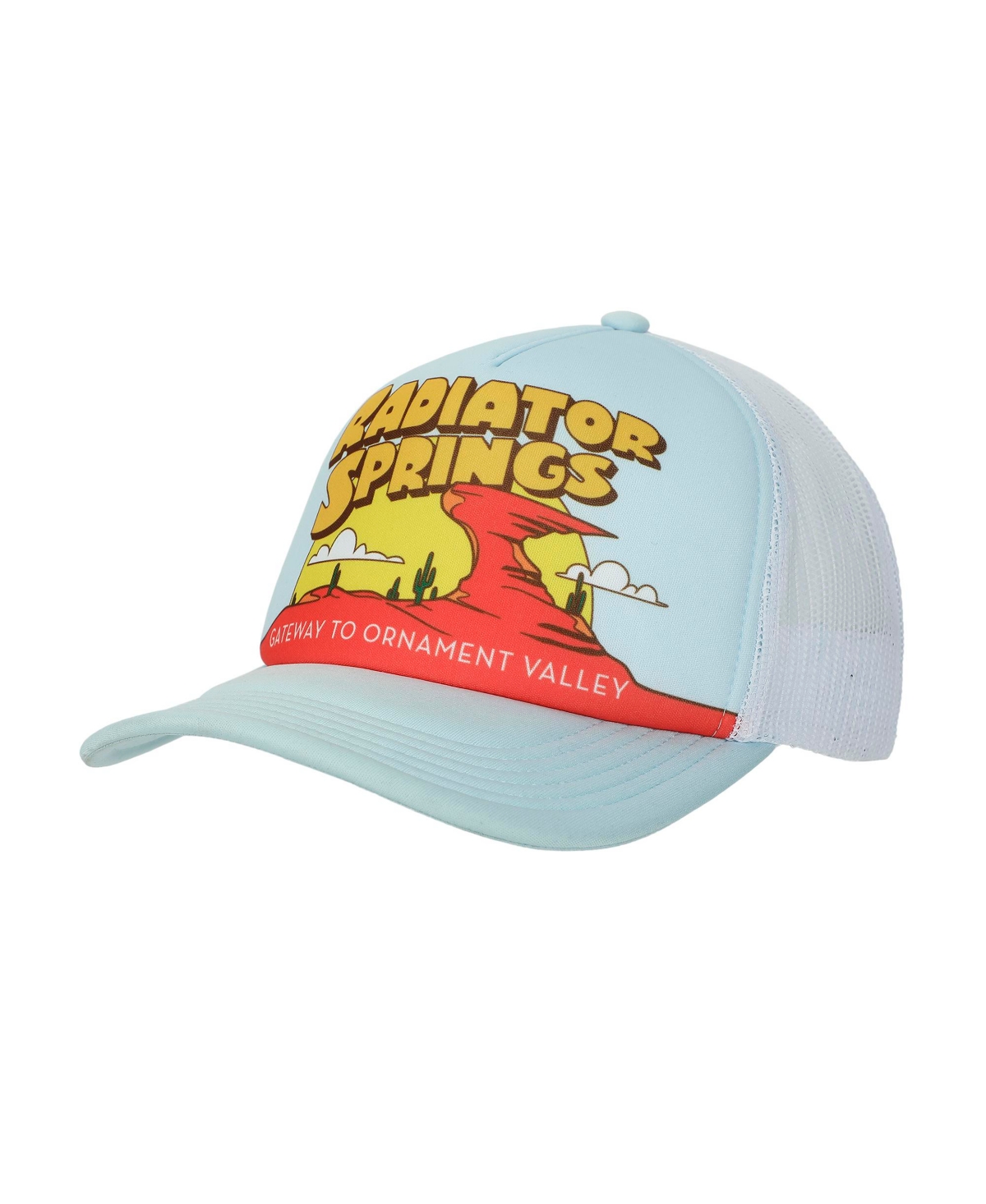 Men's Pixar Cars Radiator Springs light Blue Trucker Hat - Disney pixar cars radiator