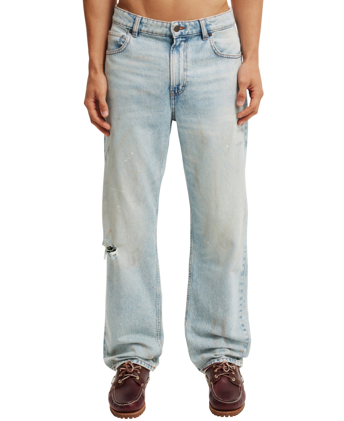 Shop Cotton On Men's Baggy Jeans In Renaissance Blue