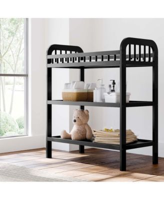 Pasadena Changing Table with Water-Resistant Changing Pad - Black