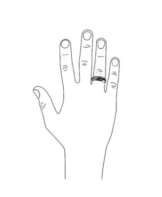 Simple Dome Black Silver Two Tone Center Stripe Titanium Eternity Band Ring 8MM