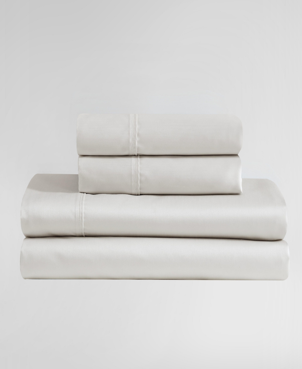 Calvin Klein Rekoop Solid 400-thread Count Sateen 4-pc. Sheet Set, King In White