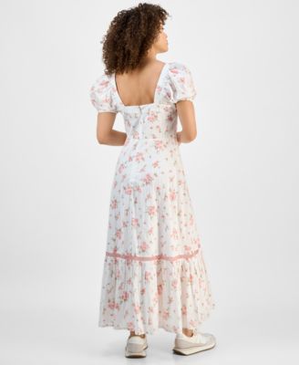Women's Cotton Corset-Look Maxi Dress, Created for Macy's