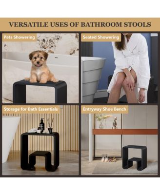 Freestanding Solid Surface Bathroom Shower Stool
