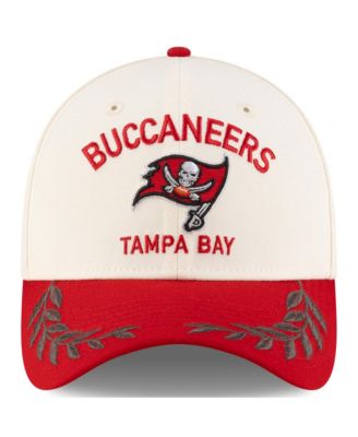 Men's Cream/Red Tampa Bay Buccaneers 2025 NFL Draft 39THIRTY Flex Hat