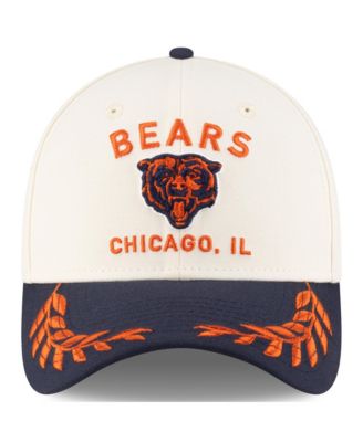 Men's Cream/Navy Chicago Bears 2025 NFL Draft 39THIRTY Flex Hat