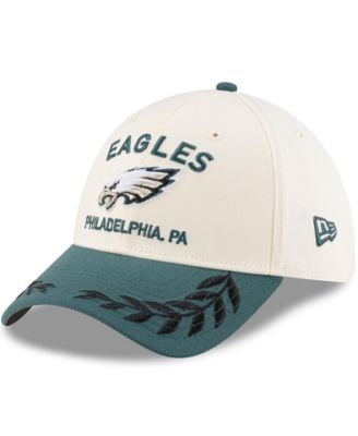 New Era - Men's Cream/Green Philadelphia Eagles 2025 NFL Draft 39THIRTY Flex Hat