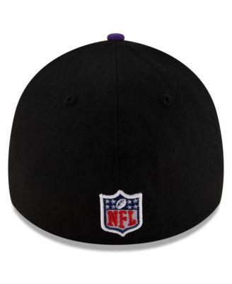 Men's Black/Purple Minnesota Vikings 2025 NFL Draft 39THIRTY Flex Hat
