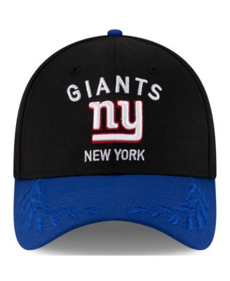 Men's Black/Royal New York Giants 2025 NFL Draft 39THIRTY Flex Hat