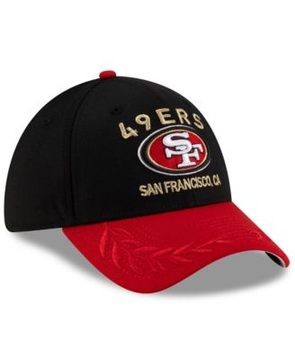 Men's Black/Scarlet San Francisco 49ers 2025 NFL Draft 39THIRTY Flex Hat