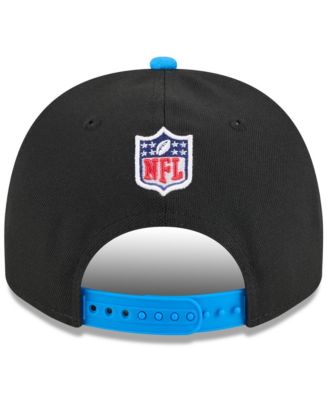 Men's Black/Blue Detroit Lions 2025 NFL Draft A-Frame 9FIFTY Snapback Hat