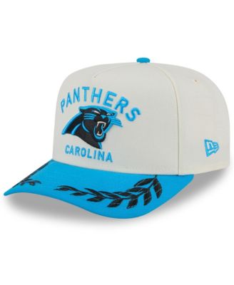 New Era - Men's Cream/Blue Carolina Panthers 2025 NFL Draft A-Frame 9FIFTY Snapback Hat